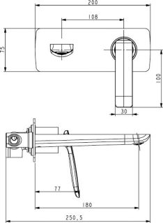 Смеситель для раковины Timo Helmi хром/белый 4071/00-16SM